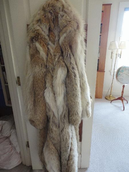 Coyote fur coat