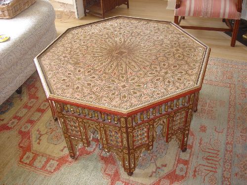 Indain polychrome coffee table